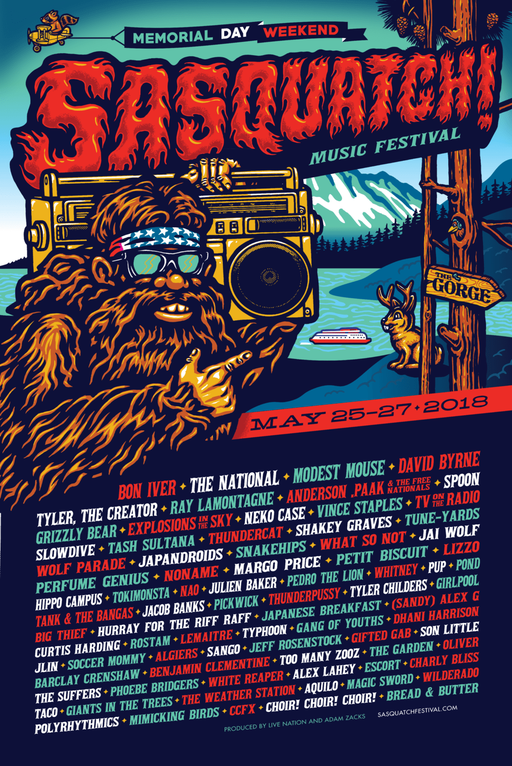 Sasquatch Festival Is Going Down At The Gorge Amphitheater Memorial Day Weekend